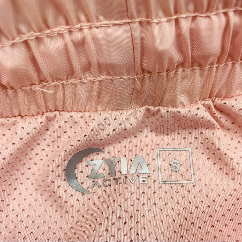 ZYIA Active Bomber Brief Lined Drawstring Shorts Blush_7